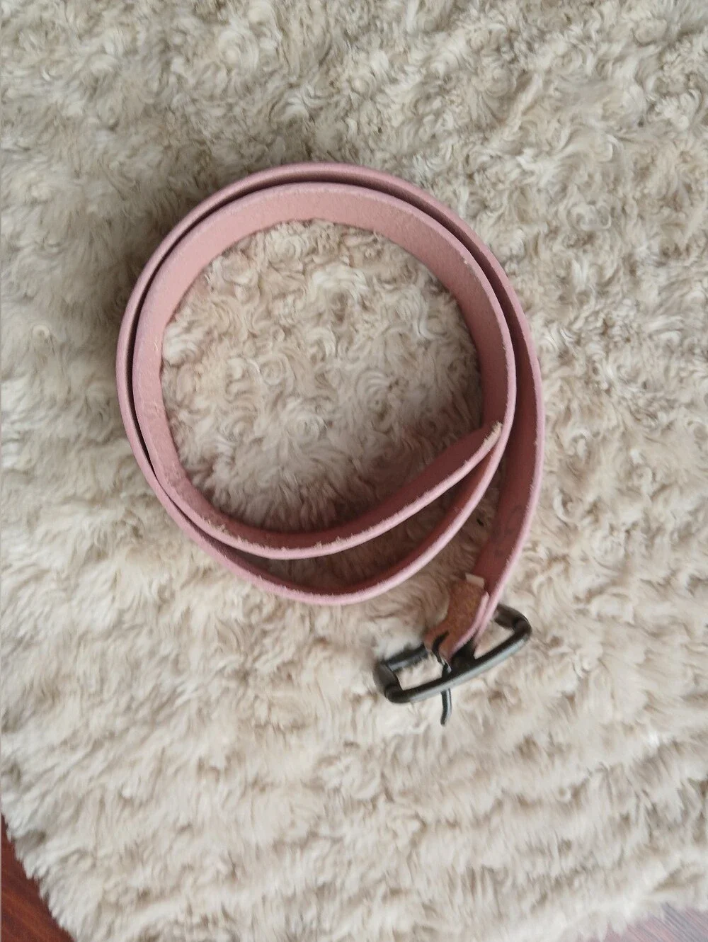 💎 GAP Women's Belt Pink Floral Embossed Leather